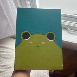 frog smiling portrait 🐸